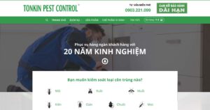 Thiết kế website Kiểm soát côn trùng